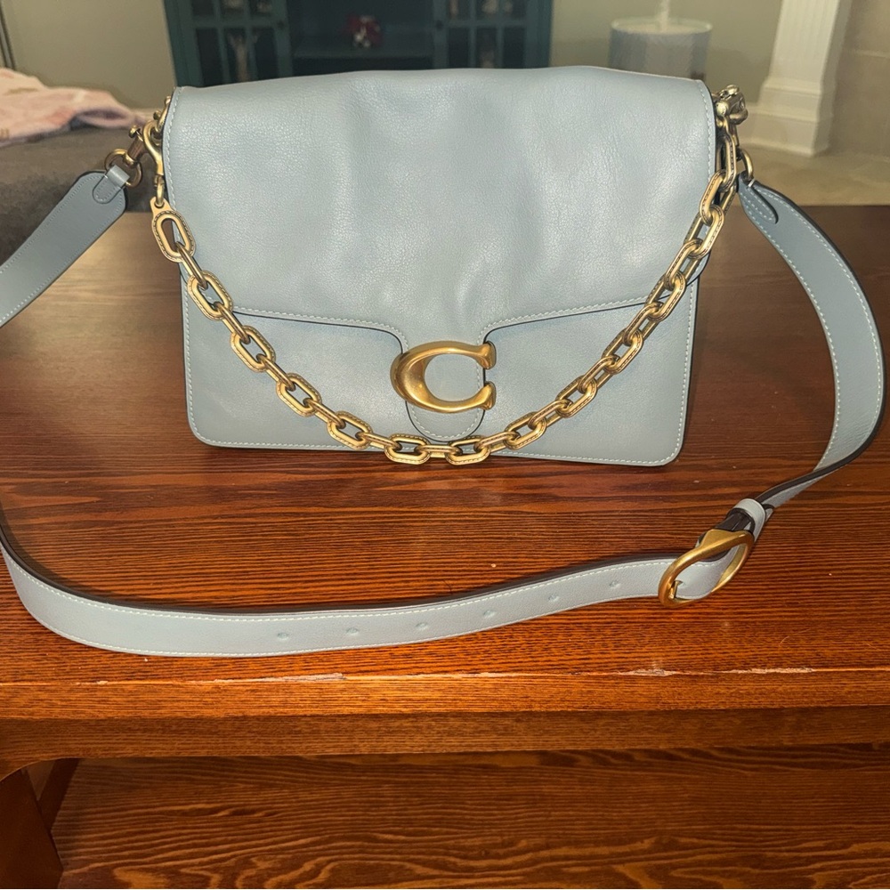 Coach Sage Green Tabby 30 Crossbody Bag with Gold Chain - Picture 11 of 14